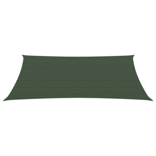 Voile d'ombrage 160 g/m² Vert foncé 2,5x3,5 m PEHD - Photo n°3; ?>