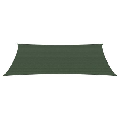 Voile d'ombrage 160 g/m² Vert foncé 2,5x5 m PEHD - Photo n°3; ?>