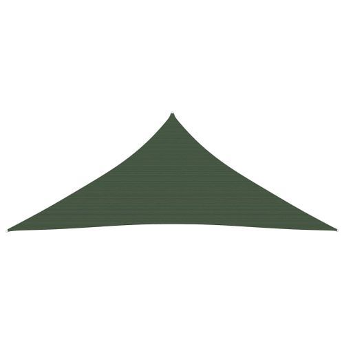 Voile d'ombrage 160 g/m² Vert foncé 3x4x4 m PEHD - Photo n°3; ?>