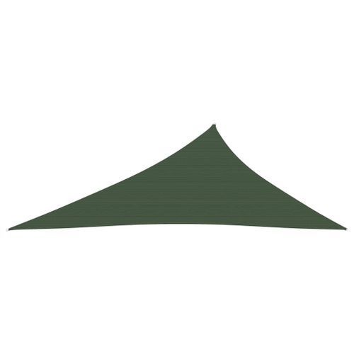 Voile d'ombrage 160 g/m² Vert foncé 3x4x5 m PEHD - Photo n°3; ?>