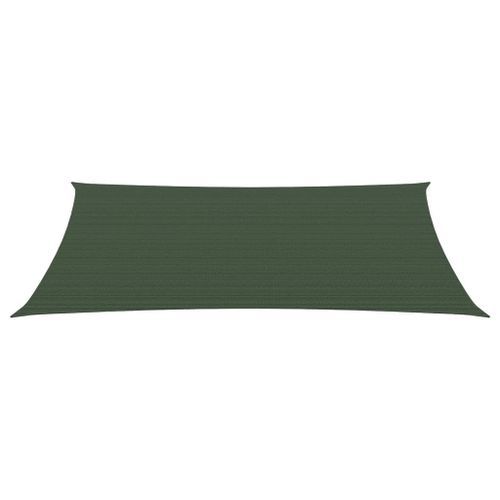 Voile d'ombrage 160 g/m² Vert foncé 3x6 m PEHD - Photo n°3; ?>