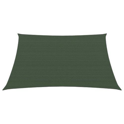 Voile d'ombrage 160 g/m² Vert foncé 4,5x4,5 m PEHD - Photo n°3; ?>