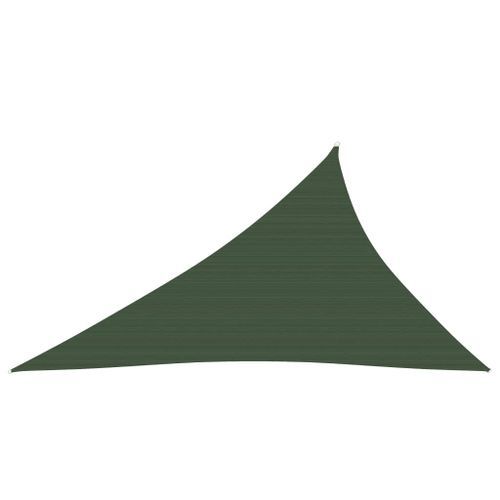 Voile d'ombrage 160 g/m² Vert foncé 4x5x6,8 m PEHD - Photo n°3; ?>