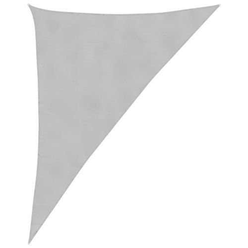 Voile d'ombrage gris clair 4x5x6,4 m 100% polyester oxford - Photo n°2; ?>