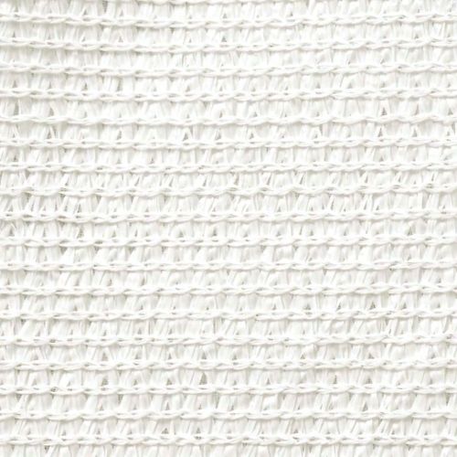 Voile d'ombrage PEHD Rectangulaire 2 x 4 m Blanc - Photo n°2; ?>