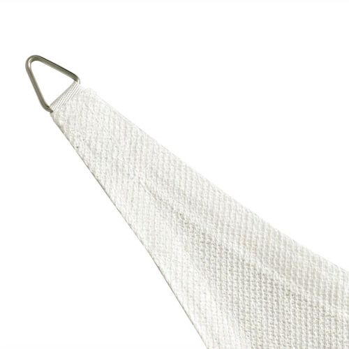 Voile d'ombrage PEHD Rectangulaire 2 x 4 m Blanc - Photo n°3; ?>