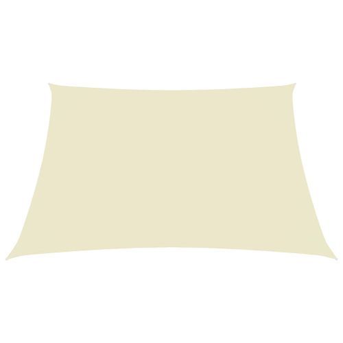 Voile de parasol Tissu Oxford carré 2,5x2,5 m Crème - Photo n°3; ?>