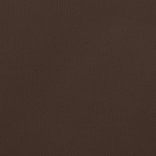 Voile de parasol Tissu Oxford carré 2,5x2,5 m Marron - Photo n°2; ?>