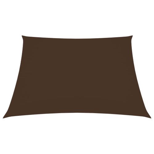 Voile de parasol Tissu Oxford carré 2,5x2,5 m Marron - Photo n°3; ?>