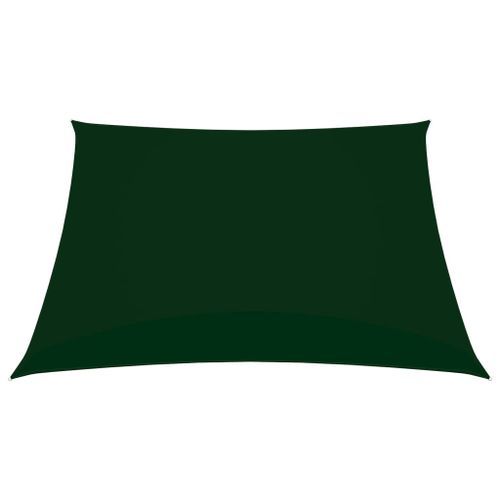 Voile de parasol Tissu Oxford carré 2,5x2,5 m Vert foncé - Photo n°3; ?>