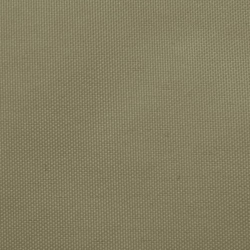 Voile de parasol Tissu Oxford carré 3x3 m Beige - Photo n°2; ?>