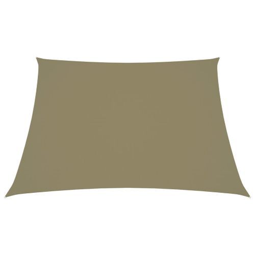 Voile de parasol Tissu Oxford carré 3x3 m Beige - Photo n°3; ?>