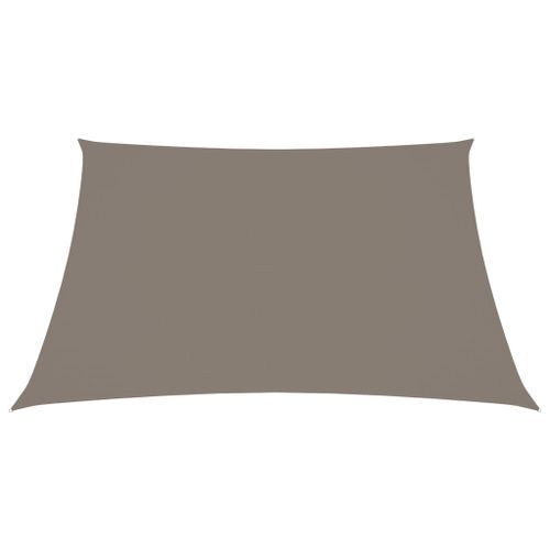 Voile de parasol Tissu Oxford carré 3x3 m Taupe - Photo n°3; ?>