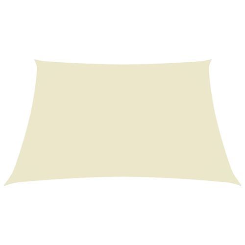 Voile de parasol Tissu Oxford carré 4,5x4,5 m Crème - Photo n°3; ?>