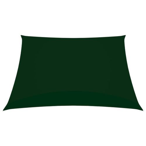 Voile de parasol Tissu Oxford carré 4,5x4,5 m Vert foncé - Photo n°3; ?>