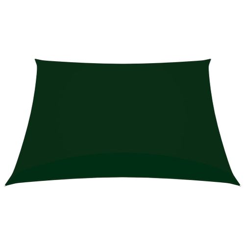 Voile de parasol Tissu Oxford carré 4x4 m Vert foncé - Photo n°3; ?>