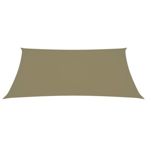 Voile de parasol Tissu Oxford rectangulaire 2,5x3,5 m Beige - Photo n°3; ?>