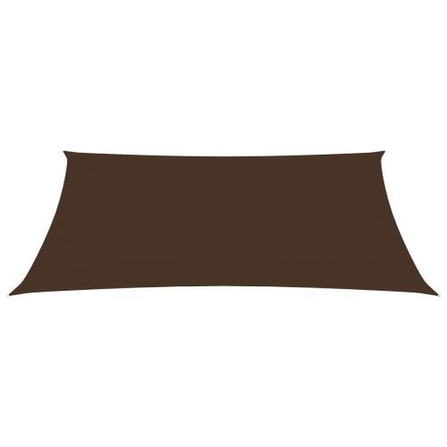 Voile de parasol Tissu Oxford rectangulaire 2,5x3,5 m Marron - Photo n°3; ?>