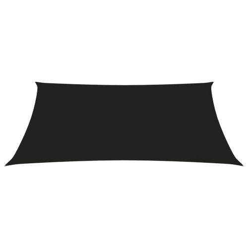 Voile de parasol Tissu Oxford rectangulaire 2,5x3,5 m Noir - Photo n°3; ?>