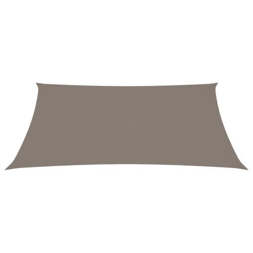 Voile de parasol Tissu Oxford rectangulaire 2,5x3,5 m Taupe - Photo n°2; ?>