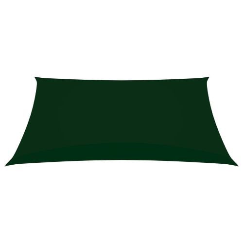 Voile de parasol Tissu Oxford rectangulaire 2,5x3,5m Vert foncé - Photo n°3; ?>