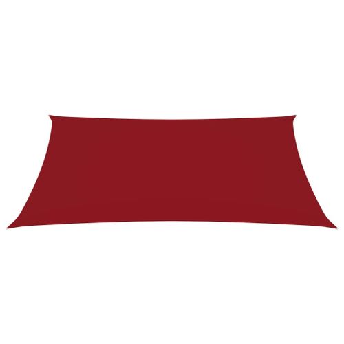 Voile de parasol Tissu Oxford rectangulaire 2,5x4,5 m Rouge - Photo n°3; ?>