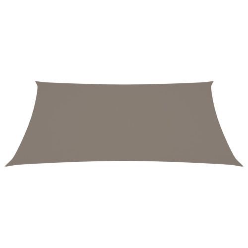 Voile de parasol Tissu Oxford rectangulaire 2,5x4,5 m Taupe - Photo n°3; ?>