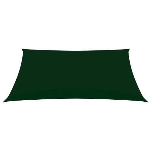 Voile de parasol Tissu Oxford rectangulaire 2,5x4,5m Vert foncé - Photo n°3; ?>