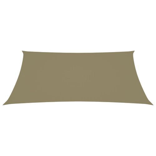 Voile de parasol Tissu Oxford rectangulaire 2,5x4 m Beige - Photo n°3; ?>