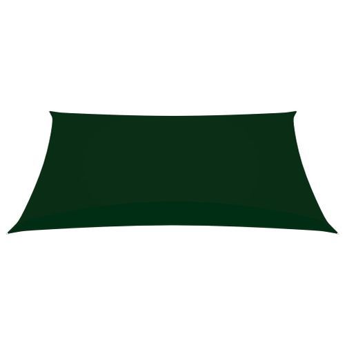 Voile de parasol Tissu Oxford rectangulaire 2,5x4 m Vert foncé - Photo n°3; ?>