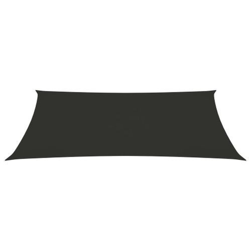 Voile de parasol Tissu Oxford rectangulaire 2,5x5 m Anthracite - Photo n°3; ?>