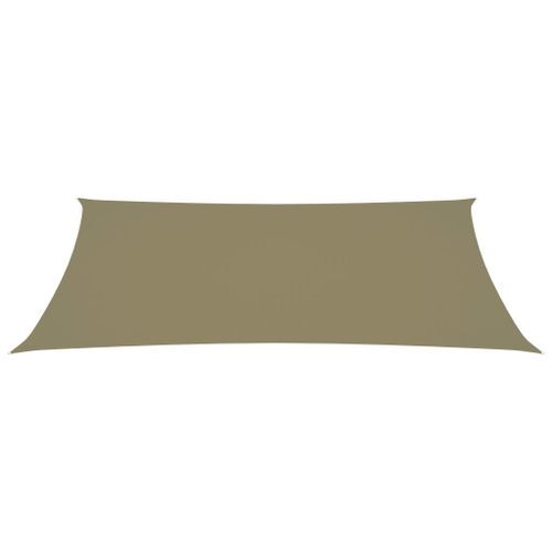 Voile de parasol Tissu Oxford rectangulaire 2,5x5 m Beige - Photo n°3; ?>