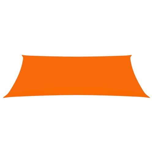 Voile de parasol Tissu Oxford rectangulaire 2,5x5 m Orange - Photo n°3; ?>