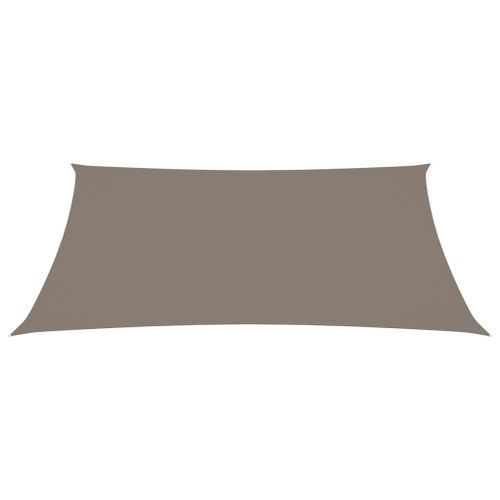 Voile de parasol Tissu Oxford rectangulaire 2x3,5 m Taupe - Photo n°3; ?>