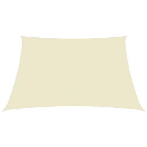 Voile de parasol Tissu Oxford rectangulaire 2x3 m Crème - Photo n°3; ?>