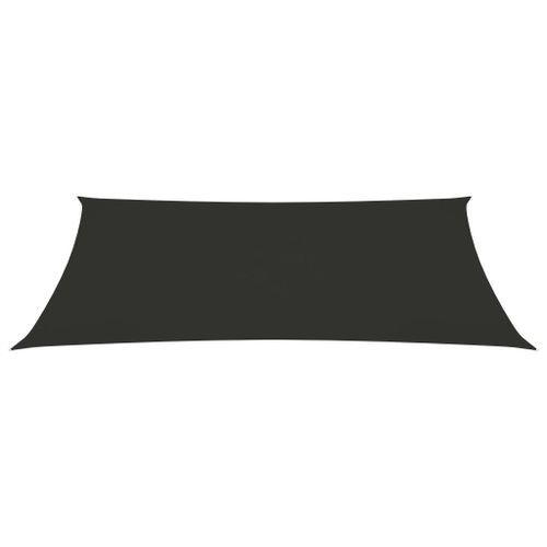 Voile de parasol Tissu Oxford rectangulaire 2x4,5 m Anthracite - Photo n°3; ?>