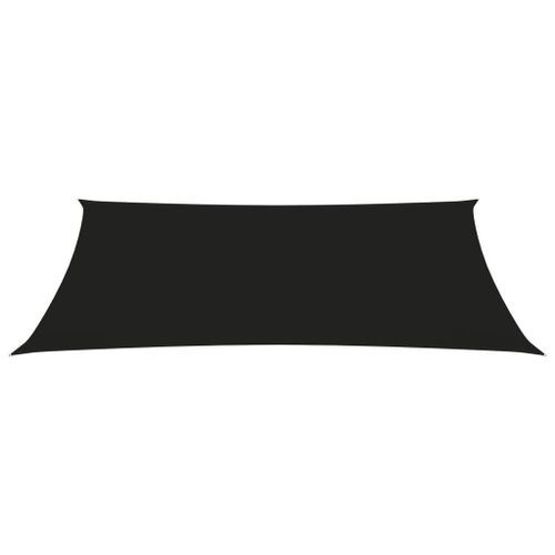 Voile de parasol Tissu Oxford rectangulaire 2x4,5 m Noir - Photo n°3; ?>