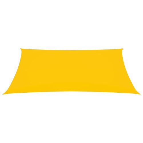 Voile de parasol Tissu Oxford rectangulaire 2x4 m Jaune - Photo n°3; ?>