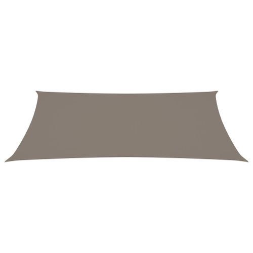 Voile de parasol Tissu Oxford rectangulaire 2x5 m Taupe - Photo n°3; ?>