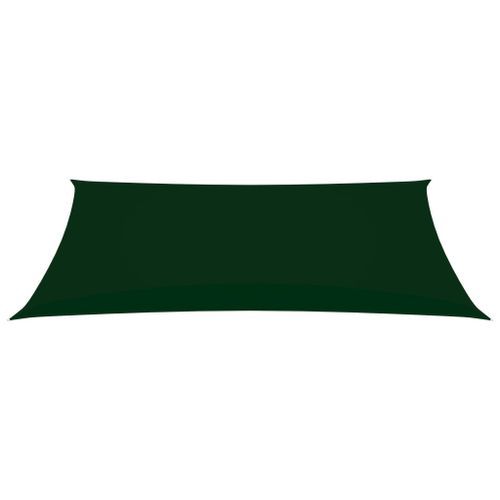 Voile de parasol Tissu Oxford rectangulaire 2x5 m Vert foncé - Photo n°3; ?>