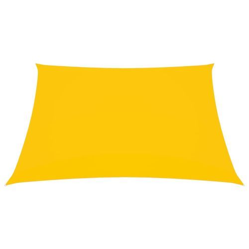 Voile de parasol Tissu Oxford rectangulaire 3,5x4,5 m Jaune - Photo n°3; ?>