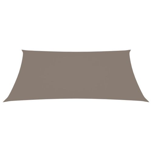 Voile de parasol Tissu Oxford rectangulaire 3x4 m Taupe - Photo n°3; ?>