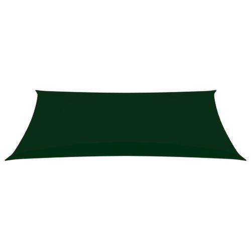 Voile de parasol Tissu Oxford rectangulaire 3x6 m Vert foncé - Photo n°2; ?>