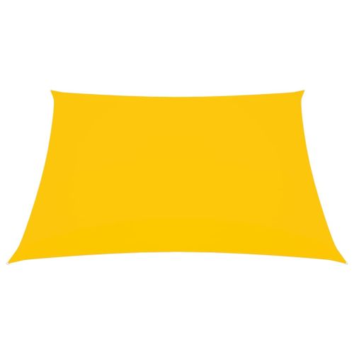 Voile de parasol Tissu Oxford rectangulaire 4x5 m Jaune - Photo n°3; ?>