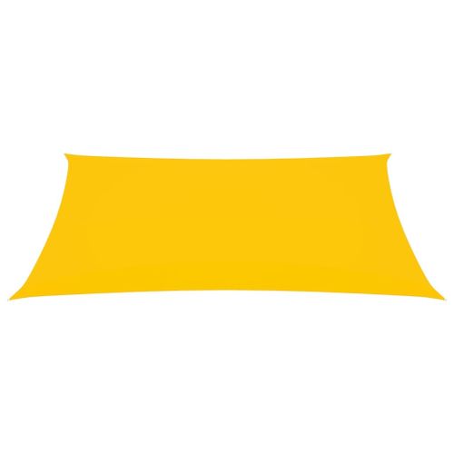 Voile de parasol Tissu Oxford rectangulaire 4x6 m Jaune - Photo n°3; ?>