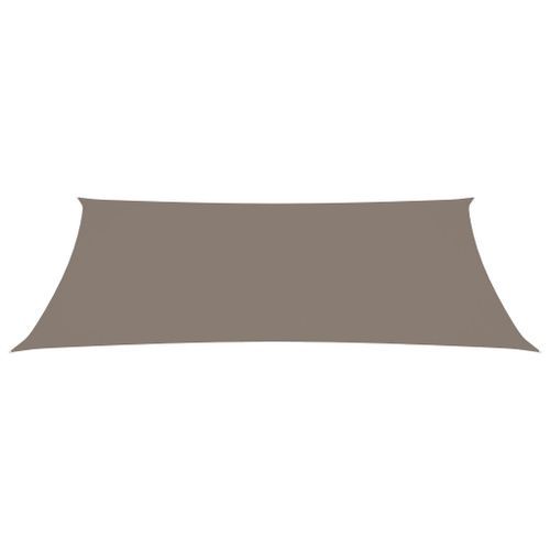 Voile de parasol Tissu Oxford rectangulaire 4x7 m Taupe - Photo n°2; ?>