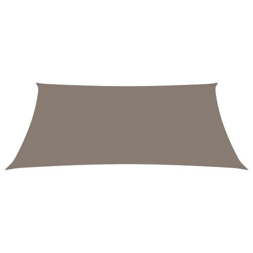 Voile de parasol Tissu Oxford rectangulaire 5x7 m Taupe - Photo n°2; ?>