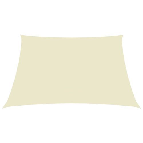 Voile de parasol Tissu Oxford rectangulaire 6x7 m Crème - Photo n°3; ?>