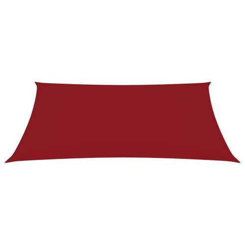 Voile de parasol Tissu Oxford rectangulaire 6x8 m Rouge - Photo n°3; ?>