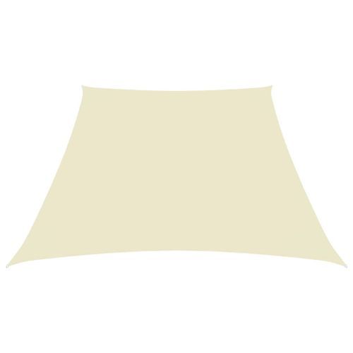 Voile de parasol Tissu Oxford trapèze 3/4x2 m Crème - Photo n°3; ?>